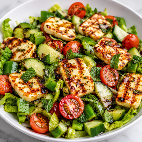 Grilled Halloumi Salad