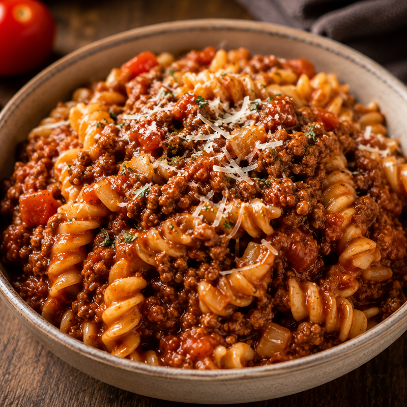 BBQ Pasta Bolognese