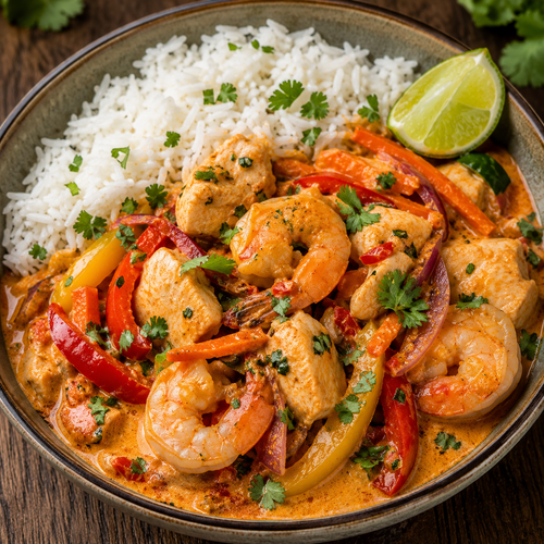 Thai Prawns & Chicken