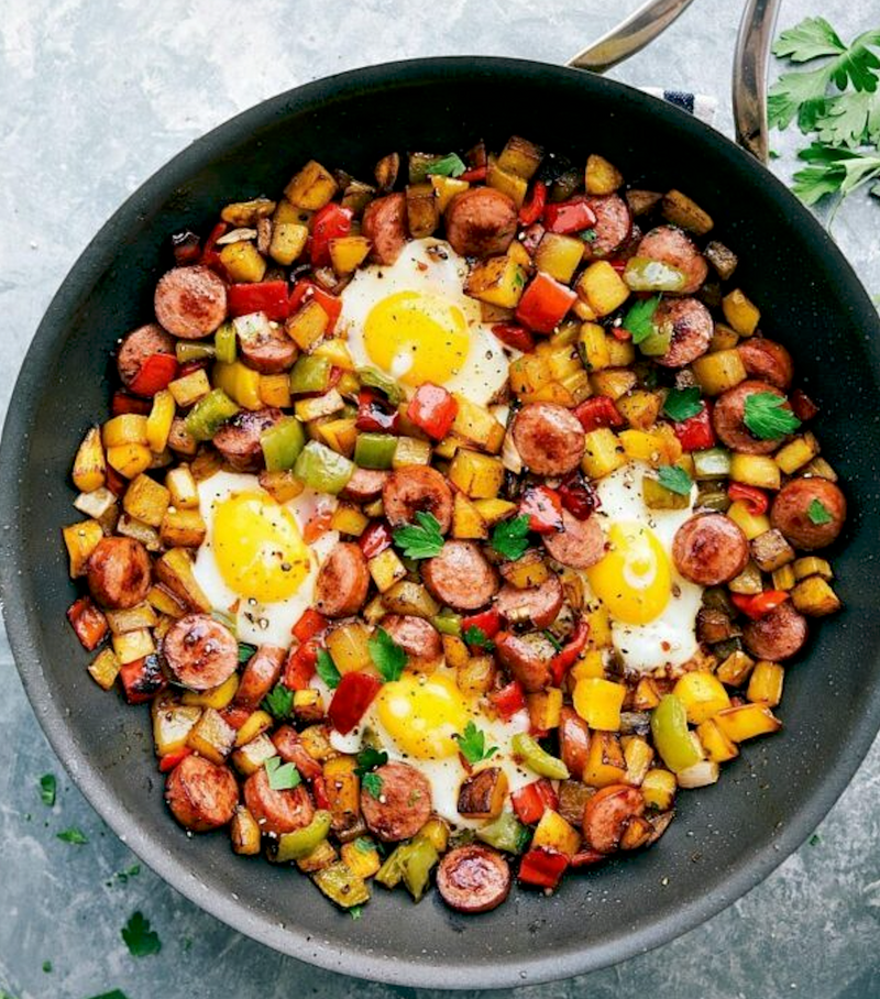 Keto Smoked Sausage Hash