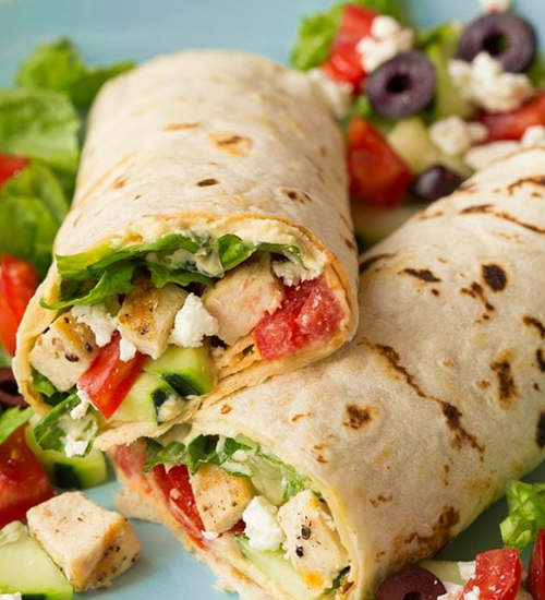 Greek Chicken Wrap