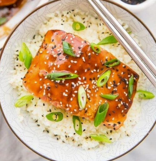 Low Carb Salmon Teriyaki