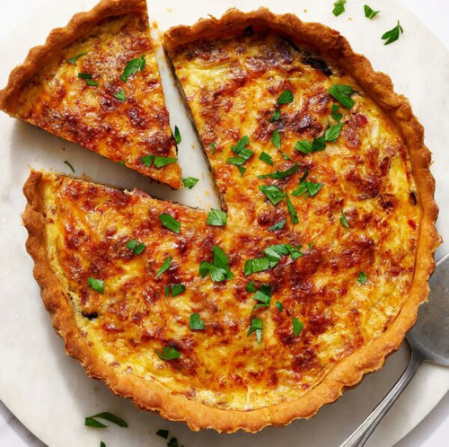 Sausage & Spinach Quiche