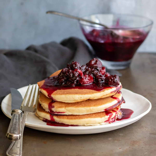 Pancakes with Berry Sauce